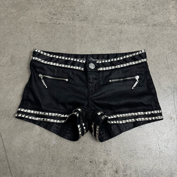 GUESS X A$AP Rocky Studded Rockstar Denim Shorts (Size 27) - Picture 1 of 11